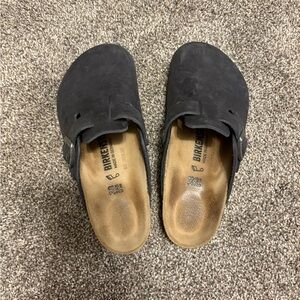 Birkenstock Black Leather Sandals